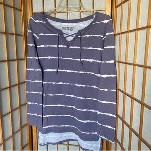 Selena Gomez Dream Out Loud Purple Long Sleeve Tunic, S‎